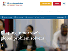 Tablet Screenshot of meltonfoundation.org